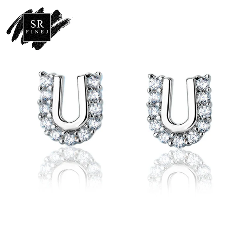 Buy SRFINEJ New Arrivals U Shape Design Silver Color