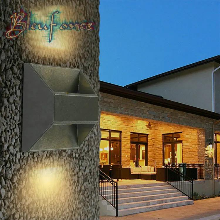 

Modern 2W/6W LED Spot lights Backdrop Wall Lamp Corridor Hallway Light Outdoor Waterproof Wall Lamp Garden Lights outdoor sconce