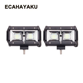 

ECAHAYAKU 2x 5 Inch 54w Off road LED WORK LIGHT BAR FLOOD CAR SUV TRAILER TRUCK PICKUP RZR MOTORCYCLE 4X4 4WD HEADLIGHT FOG LAMP