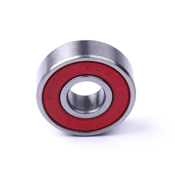 

New Hot 1PCS 8x22x7mm 608-2RS-9 red plastic cover chrome steel Bearings high speed rotation high lubrication Bearing for skates