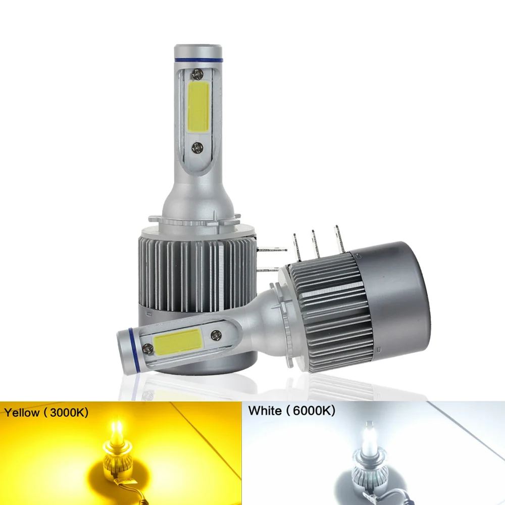 

H15 H4 H1 H11 H7 LED Headlight Bulb 72W 8000LM/set Wireless Car Headlight Lamp Conversion Driving Light Sourcing LED 6000K 3000K
