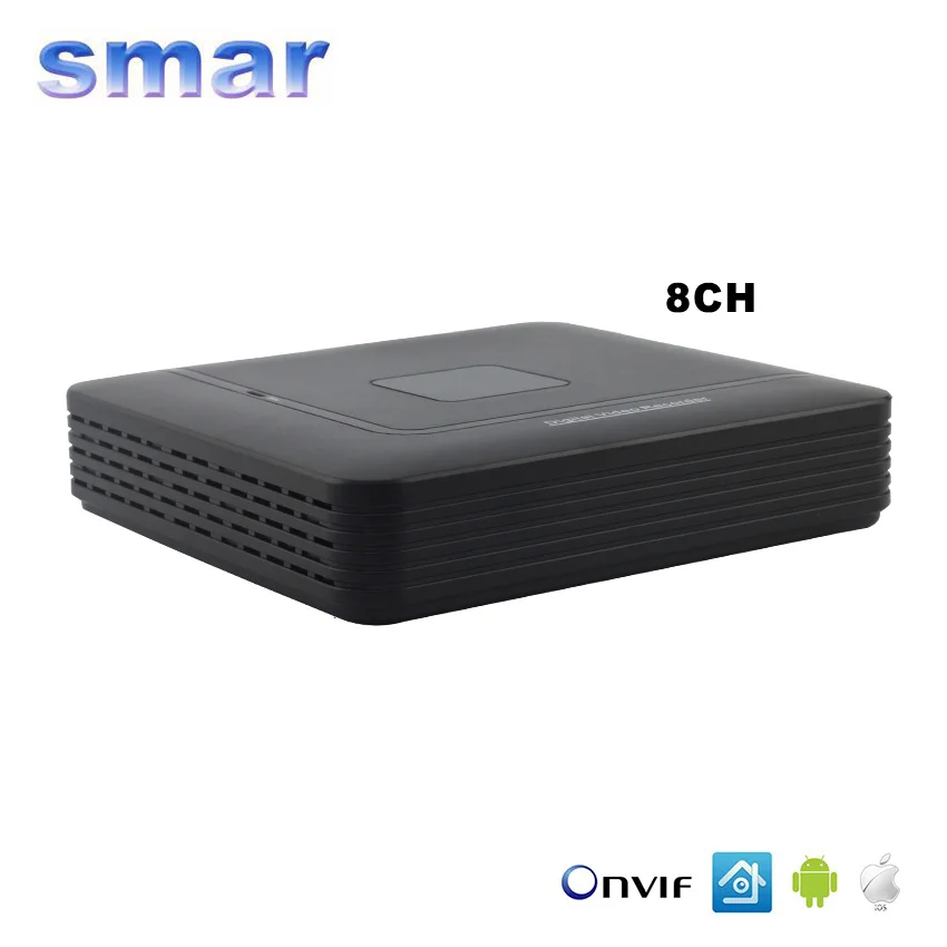 Smar Mini HD CCTV NVR 8 Channel Video Recorder Onvif H.264 Network DVR For 720P 960P 1080P IP Camera Surveillance System Hot