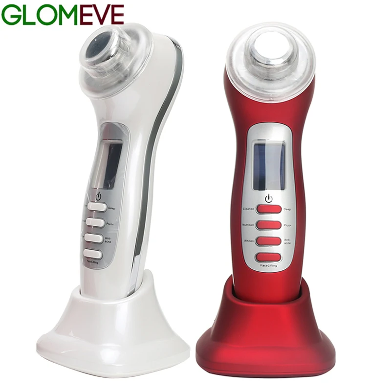 

Ultrasonic 3MHz Galvanic 7 in 1 Skin Facial Care LED Blue Red Light Photon Micro-current Lift Skin Tightening Beauty Device