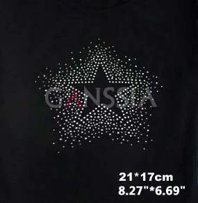 10 шт./лот модный Звездный дизайн стразы горячей фиксации термотрансферный