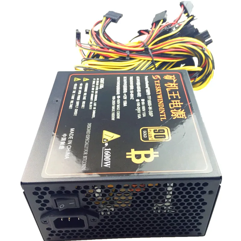 T. f. skywindintl 110 فولت 1600 واط امدادات الطاقة 1600 واط psu للتعدين تزوير بيكو العملة ethereum psu 12 فولت 1600 واط الكمبيوتر pc atx امدادات الطاقة التبديل