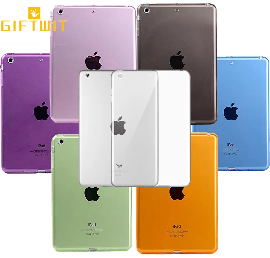 Ультра тонкий прозрачный защитный чехол для ipad mini 1 / 2 3 гибкий мягкий ТПУ Dropproof