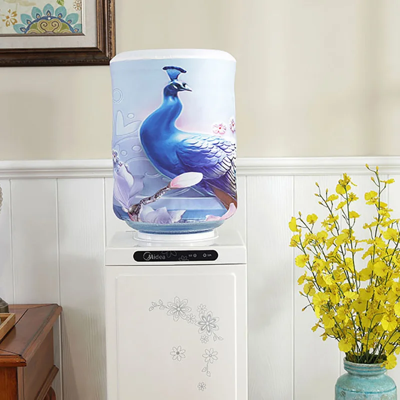 Printed Cartoon Animal Cloth Art Drinking Fountains Barrels Water Dispenser Dust Cover Household Merchandises Protector AC021
