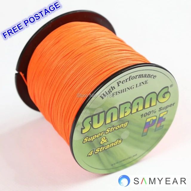 Free Shipping SUNBANG PE Braid Fishing Line 4 strands 30LB 100M - AliExpress