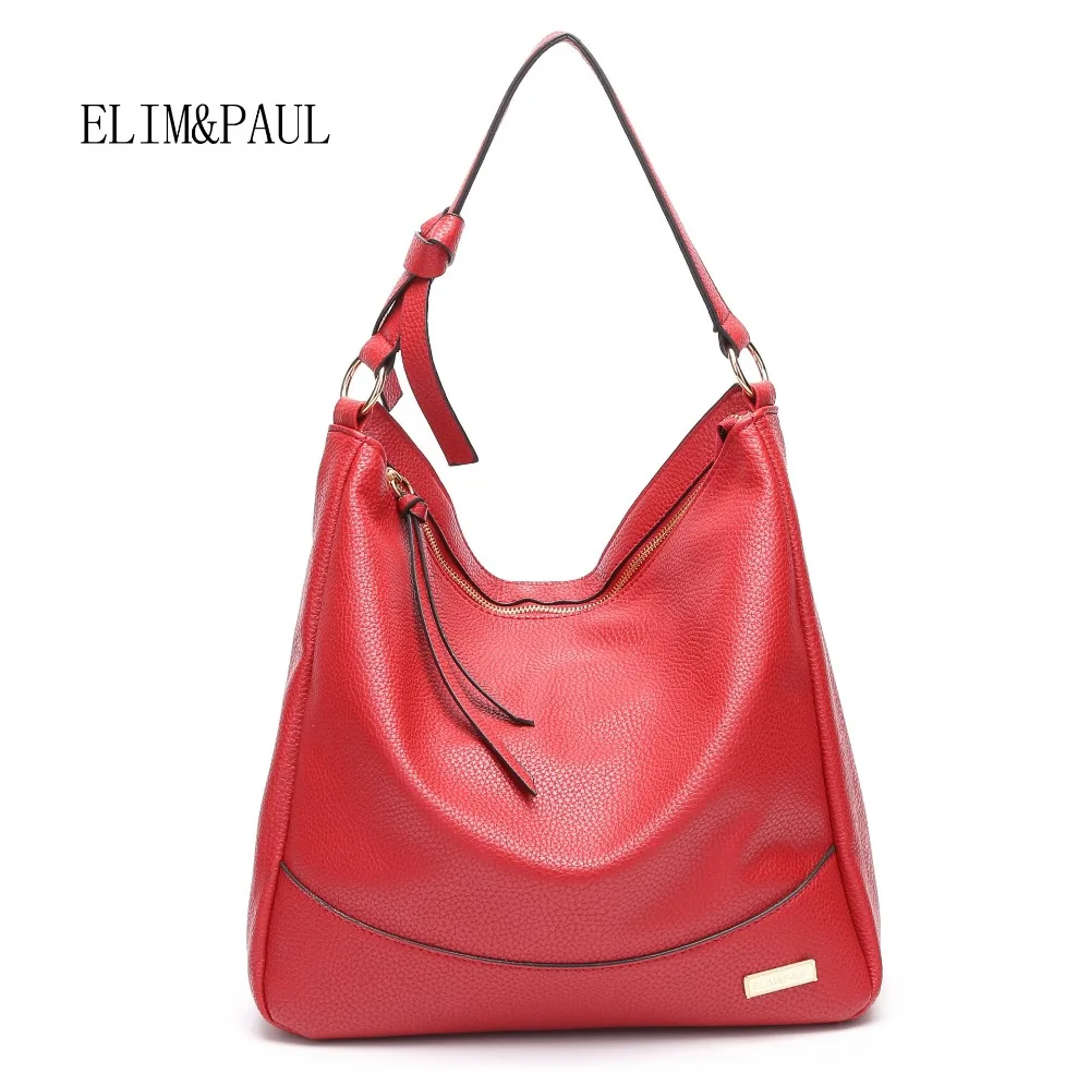 

ELIM&PAUL New Fashion luxury handbags women bags designers Tassel Soft Black White Shoulder Bags Message Bags for Women 2018