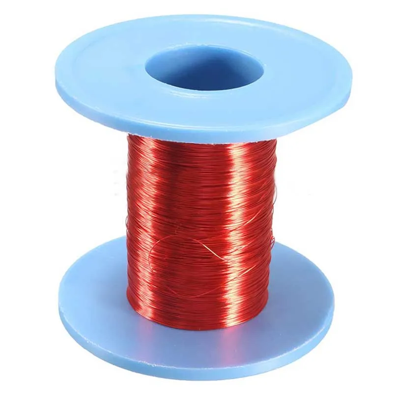 Mayitr Magnet Wire 100m*0.2mm QA Enameled Copper Wire Red Magnetic Wire For Inductance Coil Relay Electric Meter Coil Winding