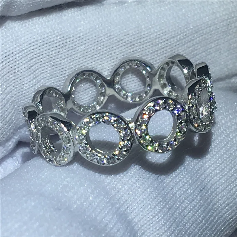 

Fine ring 100% Soild 925 Sterling silver AAAA cz Engagement Wedding Band Rings set for women Bridal Finger Party Jewelry