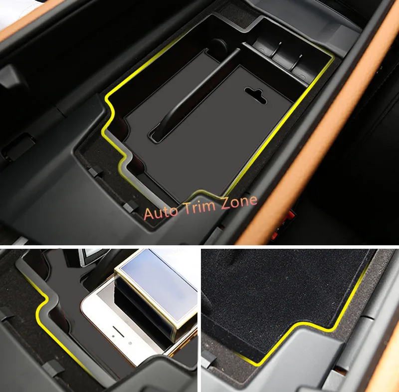 Us 13 2 19 Off 1pcs Plastic Black Interior Armrest Storage Box Decoration Cover For Bmw 5 Series G30 6 Series Gt G32 2017 2018 In Interior Mouldings