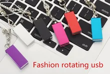 Fashion rotating usb memory stick usb 2.0 flash drive 64gb 32gb 16gb usb flash disk pen drive gadget flash drive free shipping