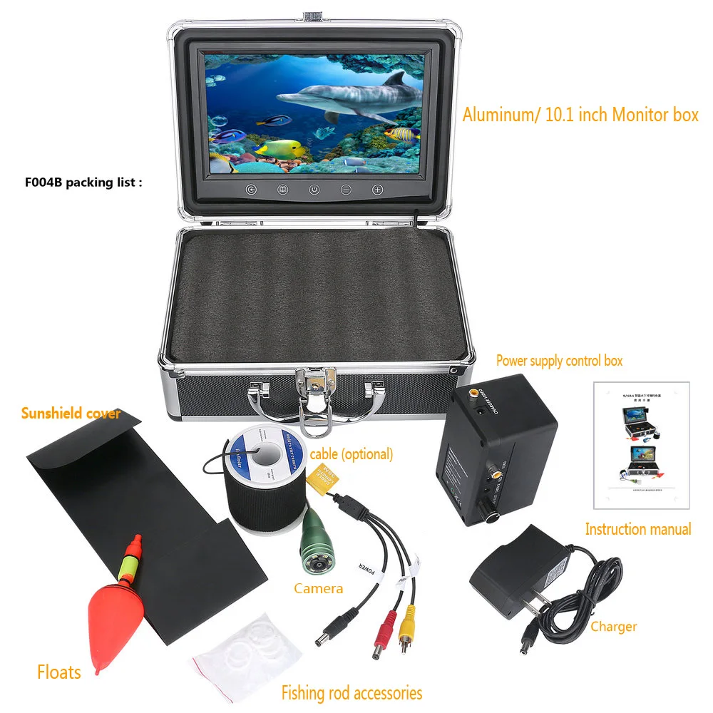 

SmartYIBA 10" Inch Color Monitor WIFI Wireless Underwater Camera For Fishing Detector Inspection Camera Kits Ice Sea FishFinder