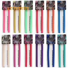 Полиэстер конфеты цветной ремень через плечо Нижнее белье двойные ремни Невидимый Противоскользящий эластичный женский ремень 30 пара/лот 1,2 см в ширину