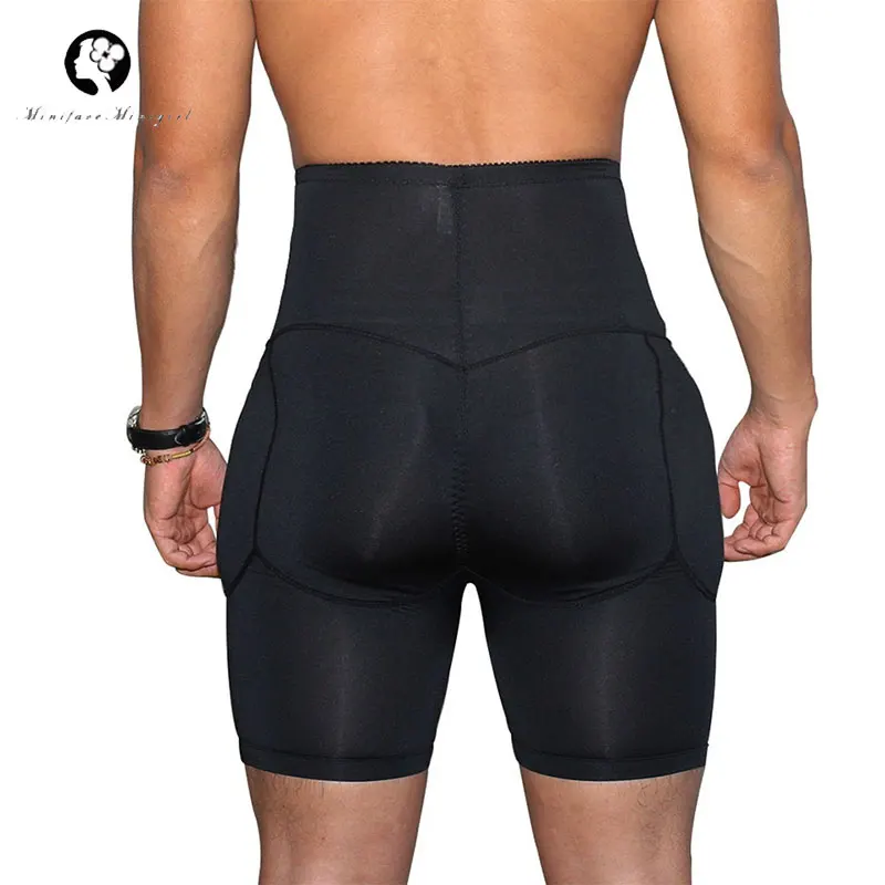 

Minifaceminigirl Men's High Waist Slimming Pants Underwear Waist Trainer Compression Shorts Slim Fit Strong Shaping Body Shaper