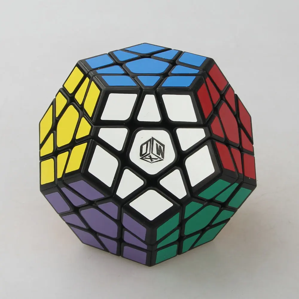 Бренд Новое поступление Qiyi Galaxy вогнутый мозг тизер Dodecahedron Magic Cube Скорость извилистый паззл игрушка для взрослых детей - Цвет: black
