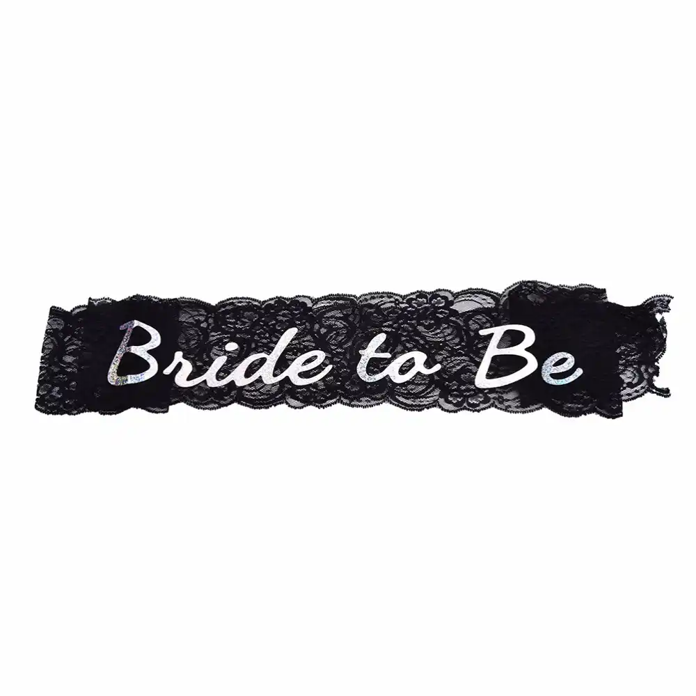 bride to be lace sash