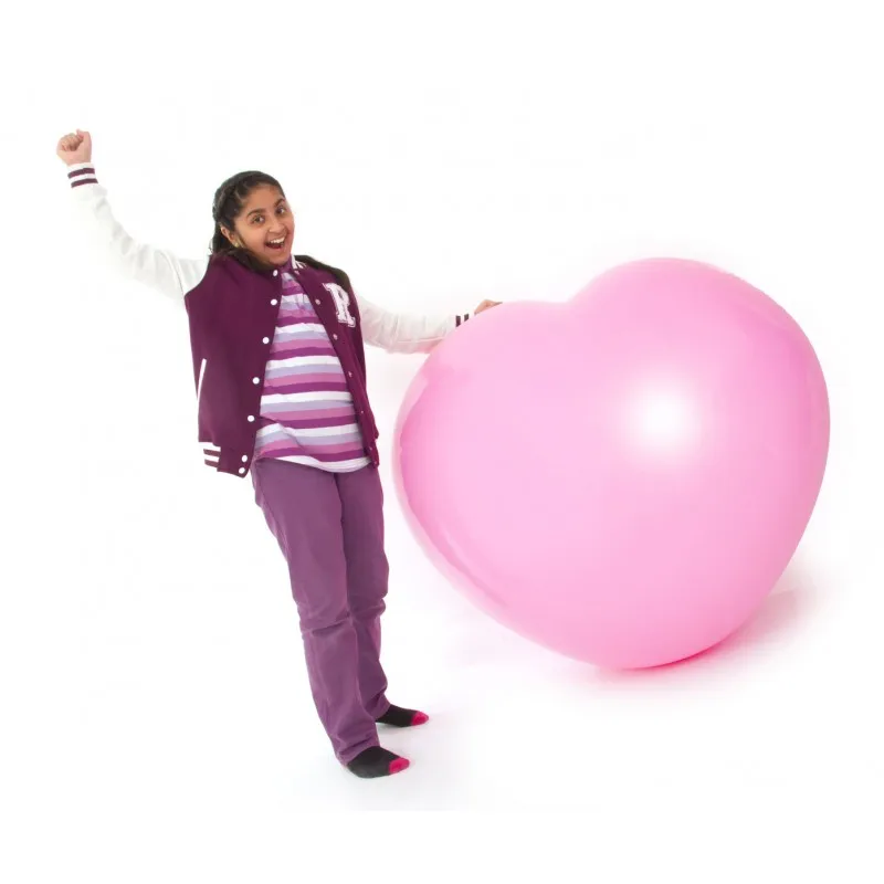1 шт. 36 дюймов Большой латексный воздушный шар в форме сердца красный розовый белый сердце Свадебный шар ролевые реквизит для дня рождения День Святого Валентина воздушные шары - Цвет: Розовый