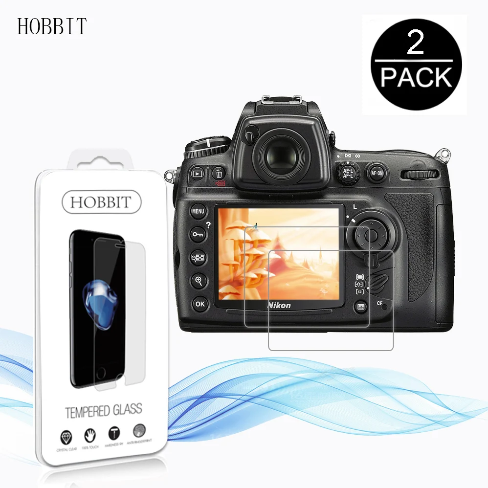 2Pack For Nikon D700 DSLR Camera LCD Screen Guard 0.3mm 2.5D 9H Clear