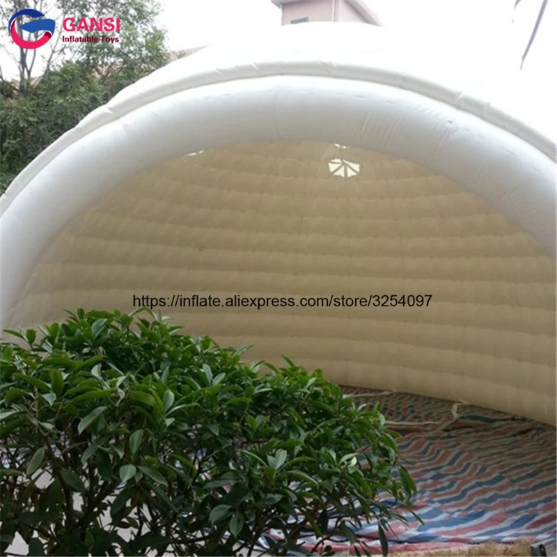 Свадебное оборудование белый надувной газон пузырь палатка 7 м диаметр гигантская надувная Праздничная палатка с куполом ПВХ надувная плавающая палатка