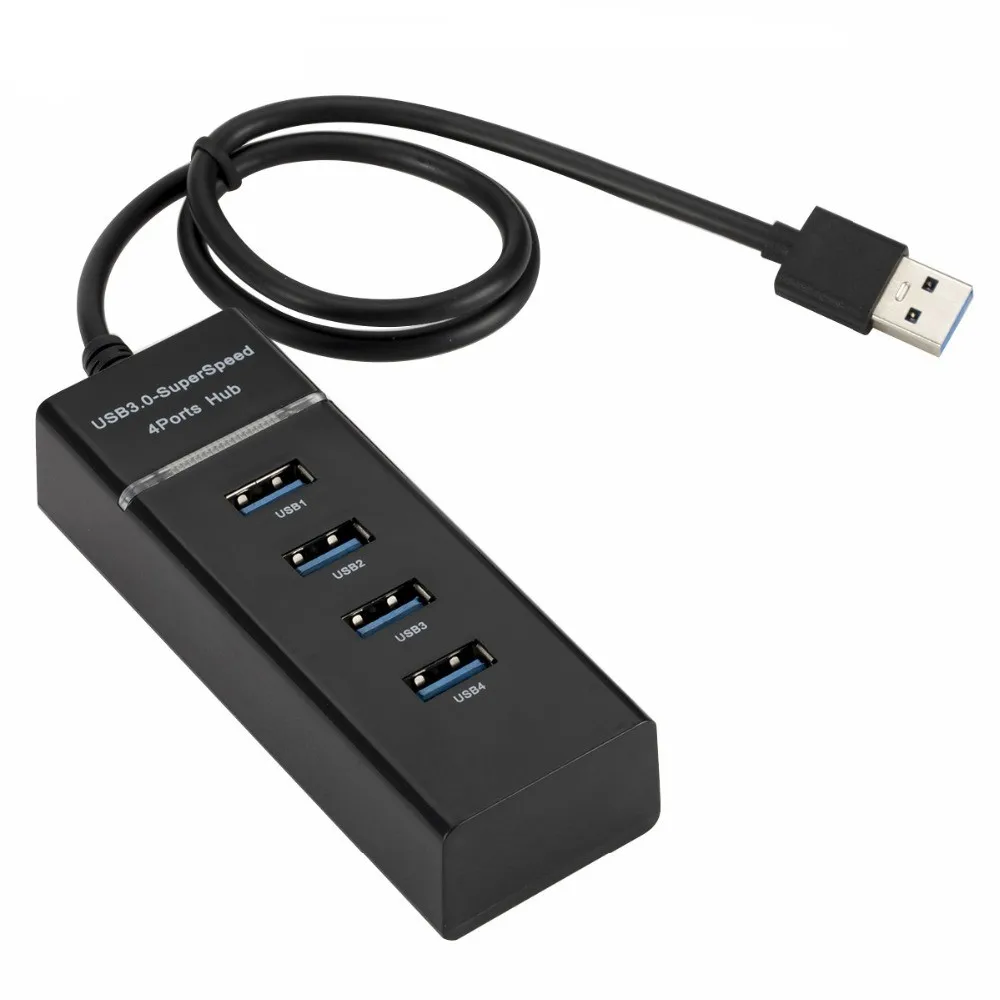 

4 Ports USB 3.0 HUB Hi-Speed 4 Port Multi HUB Extension Adapter Portable USB Splitter For Desktop PC Laptop Adapter USB HUB