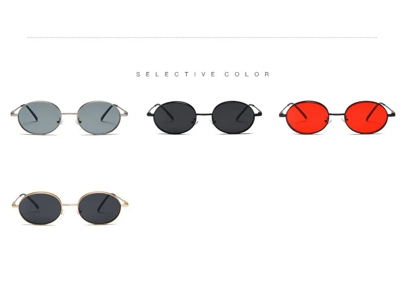 Высокое качество модные Овальные Солнцезащитные очки для мужчин и женщин фирменный дизайн классический ретро стимпанк металлическая Толстая оправа солнцезащитные очки UV400