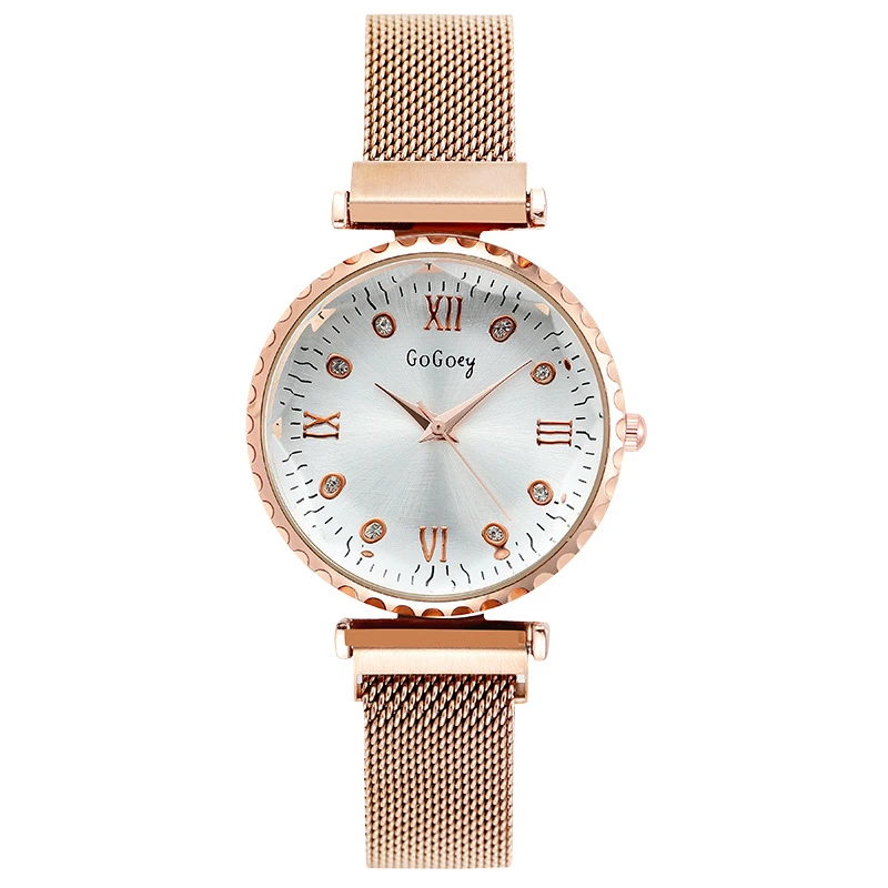 

Luxury Diamond Women Watches Magnetic Female Quartz Wristwatch Rhinestone Roman Numeral Clock relogio feminino montre femme