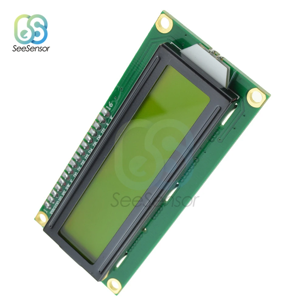 LCD1602 1602 Модуль Желтый экран с IIC/I2C 16x2 символ ЖК дисплей модуль для arduino|Детали и