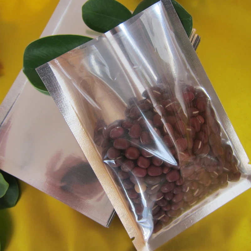 

Free Shipping 300pcs/lot 12cm*17cm*160mic High Quality Half Clear + VMPET Bag Candy Packaging Food Plastic Bags Wholesaler