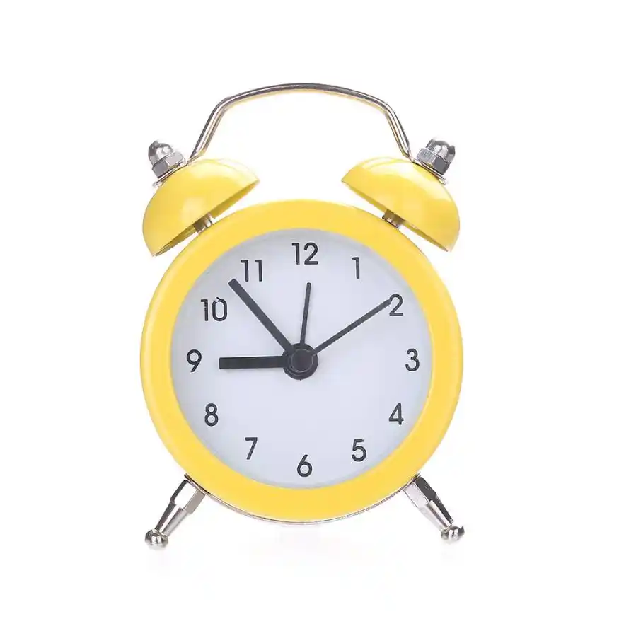 Wall Clock Table Twin Bell Silent Alloy Stainless Metal Alarm Clock 5 30 Alarm Clocks Aliexpress