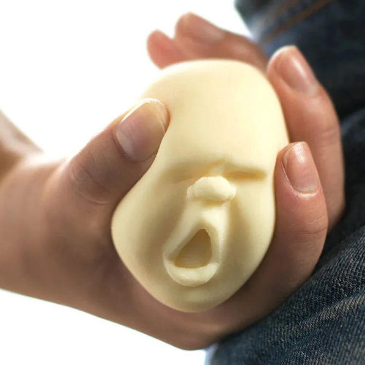 Мини Изменение цвета мягкое смешное лицо кукла Антистресс мяч Squeeze Mochi Rising Abreact Soft Sticky Stress Relief Funny Gift Toy