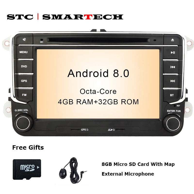 Discount SMARTECH 2 Din Android 8.0 OS Octa-Core 4GB RAM 32GB ROM Car DVD GPS Radio for VW Volkswagen passat b6 golf 5 polo jetta Skoda 0 Discount SMARTECH 2 Din Android 8.0 OS Octa-Core 4GB RAM 32GB ROM Car DVD GPS Radio for VW Volkswagen passat b6 golf 5 polo jetta Skoda 0