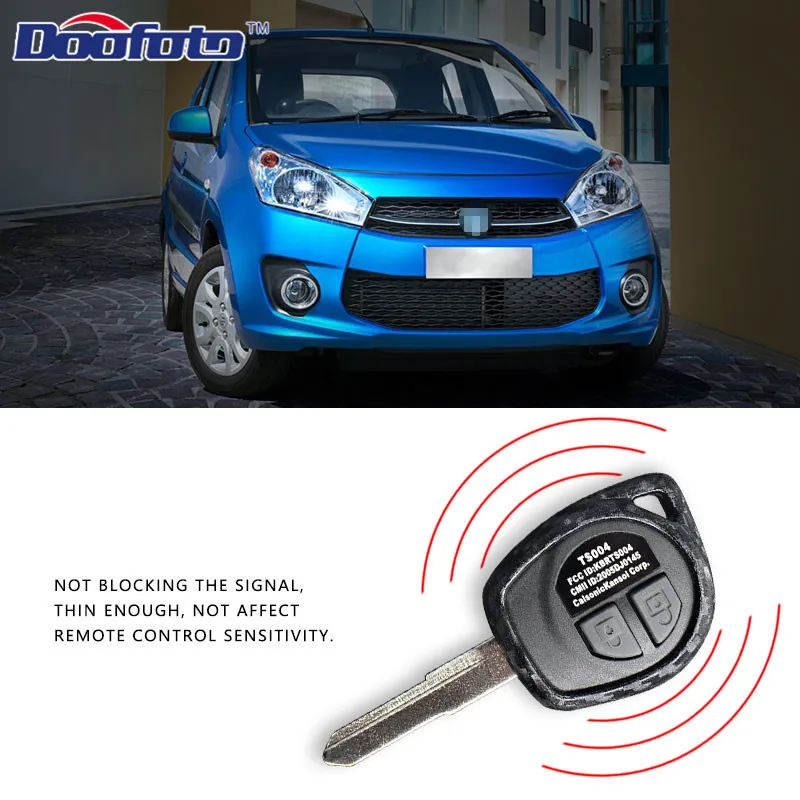 Doofoto 2 кнопки чехол для дистанционного ключа от машины Чехлы для Suzuki SX4 Swift Liana Кожанный чехол для ключей от Suzuki Grand Vitara Ignis Jimny Alto держатель автомобильные аксессуары