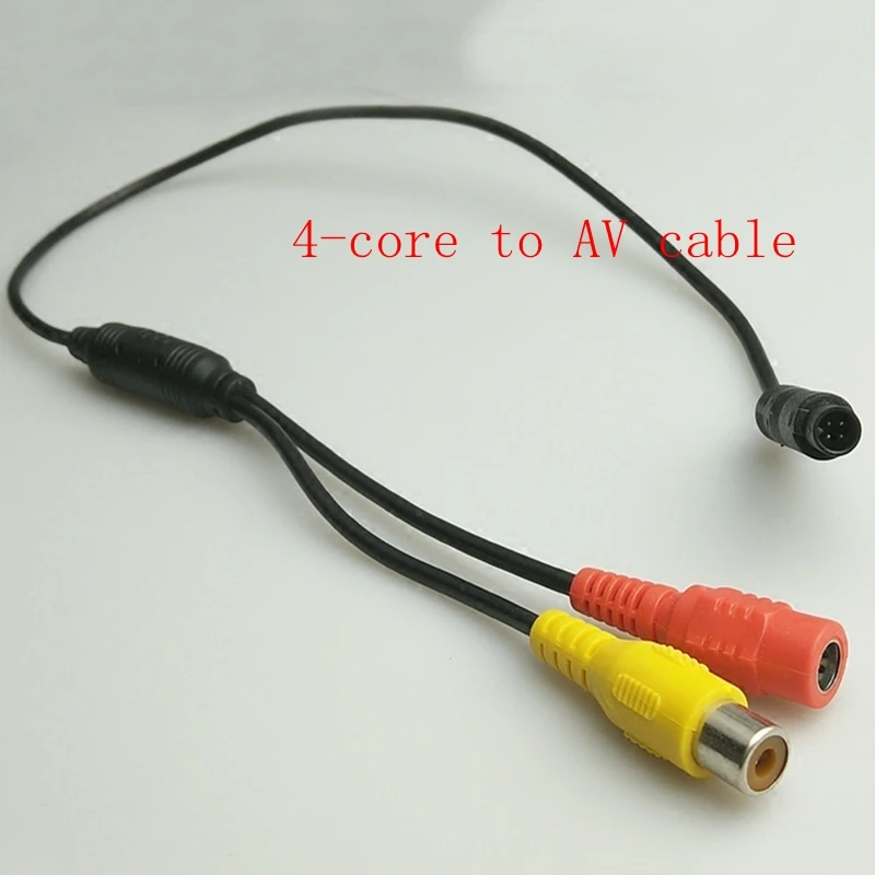 AV interface reversing camera 4 core conversion line DC 12V to 3.3V