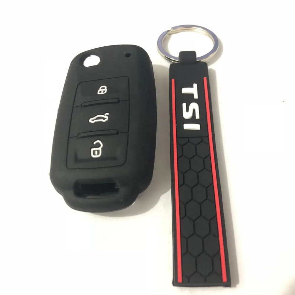 Силиконовый брелок с откидной крышкой для Volkswagen Sagitar GOLF MAGOTAN Polaris Boracay CC Touareg Tiguan Polo