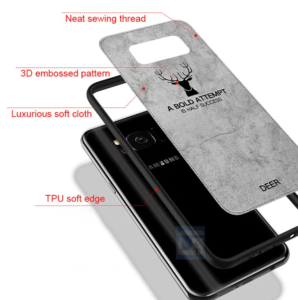 Soft Cloth Cover for samsung s8 plus