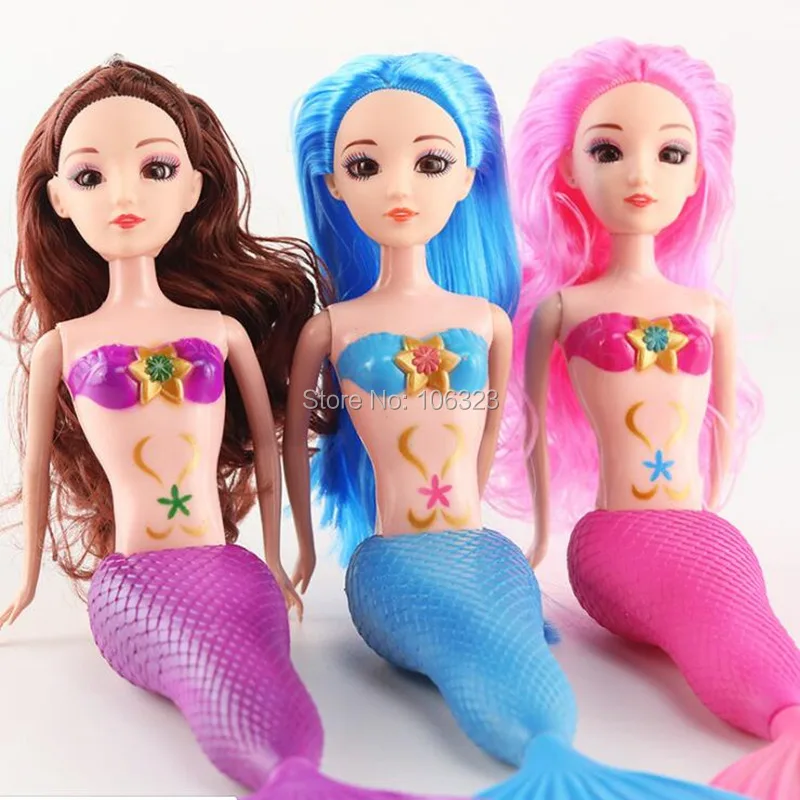 Mermaid Doll with Play Set, Princess Mermaids Tail Change Color in 