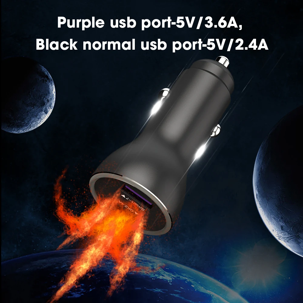 Автомобильное зарядное устройство SIKAI Quick Charge 3 0 с разъемом USB для iPhone Xiaomi Huawei Samsung