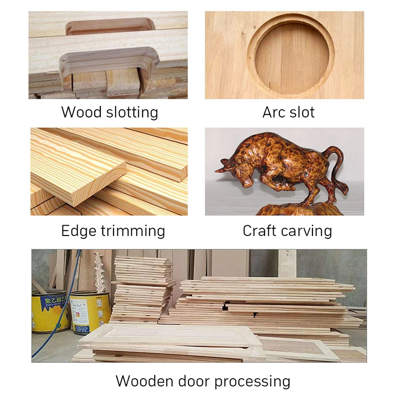 Woodworking Electric Trimmer Wood Milling Engraving Slotting Trimming Machine Hand Carving Machine Wood Router 800W 30000rpm 2