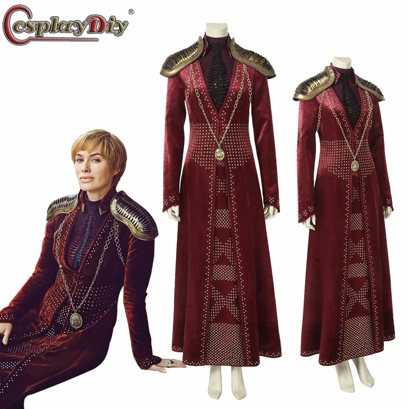 Queen Cersei Costume Lannister Green Luxury Dress Cos Game Of Thrones Costume
