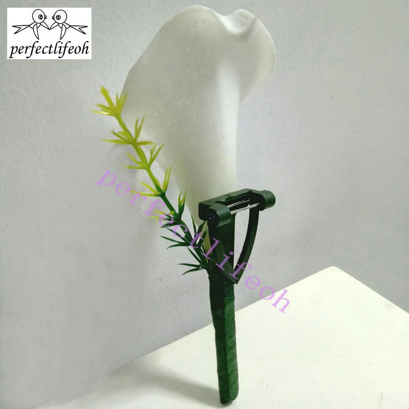 Wedding Flower Decoration perfectlifeoh Hand Made White Calla Lily Flower Corsage Groom Groomsman Wedding Party Man Boutonniere Pin Brooch Decoration wedding flower decoration