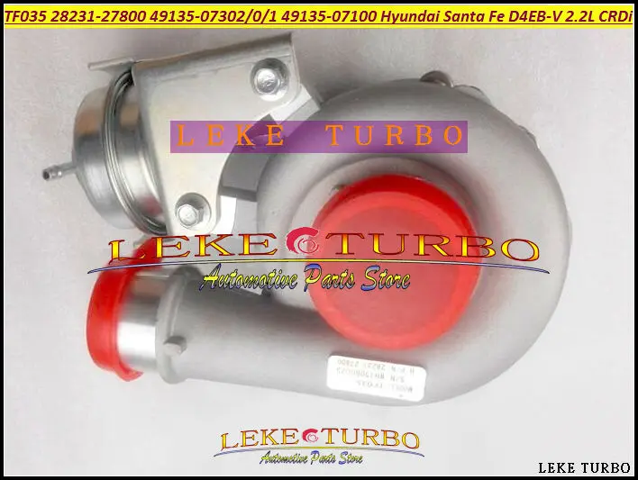 Turbo TF035 28231-27800 49135-07302 49135-07300 49135-07100 Turbocharger For HYUNDAI Santa Fe 05-09 D4EB D4EB-V 2.2L CRDi 150HP (5)