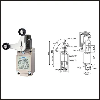 

Switch travel limit switch 24A Electrical Safety Key Interlock switch Compact Prewired Limit micro switch CWLCA32-42