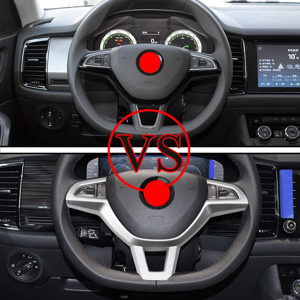 Jameo Авто Рулевое колесо кнопки крышка Накладка подходит для Skoda Kodiaq Octavia A7 Rapid Yeti