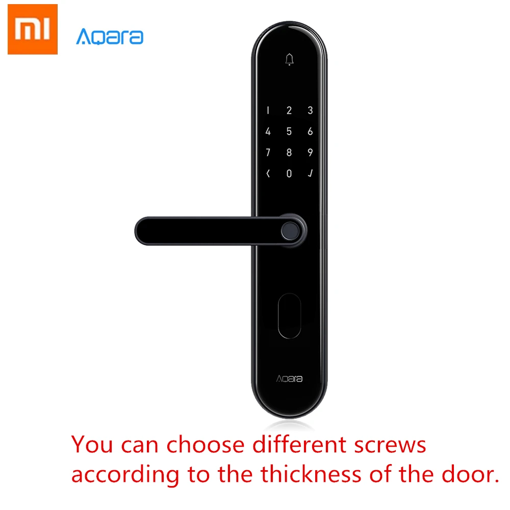 UPDATED VERSION Xiaomi Mijia Aqara Smart Door Lock S2 High Recognition Password Key Work With Mi Home App for | Электроника