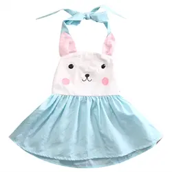 Милые детские платье для маленькой девочки для маленьких девочек зайчик принцесса праздничное платье платье-пачка прекрасный кролик
