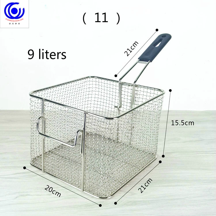 28 вариантов фритюрница из нержавеющей стали экран картофель фри рамки квадратный фильтр сетки зашифровать дуршлаг формы жарки корзины фритюрницы сетки - Цвет: 11