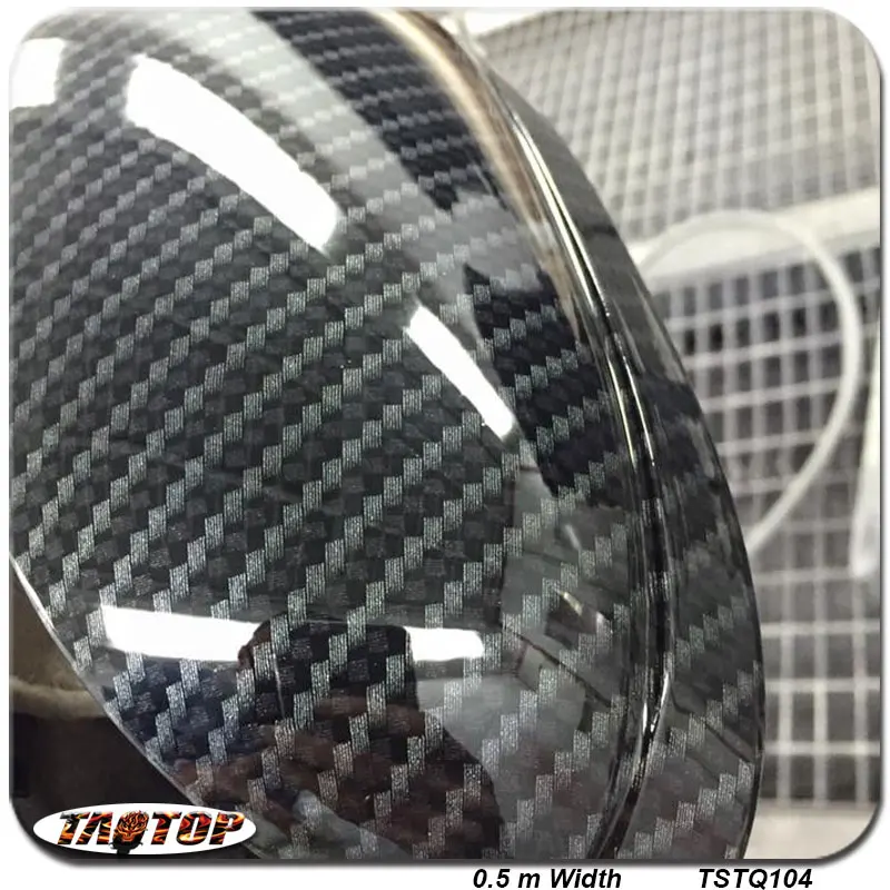 TSTQ104 0.5m *2m Carbon Fiber Grey and Black Popular Pattern PVA Water