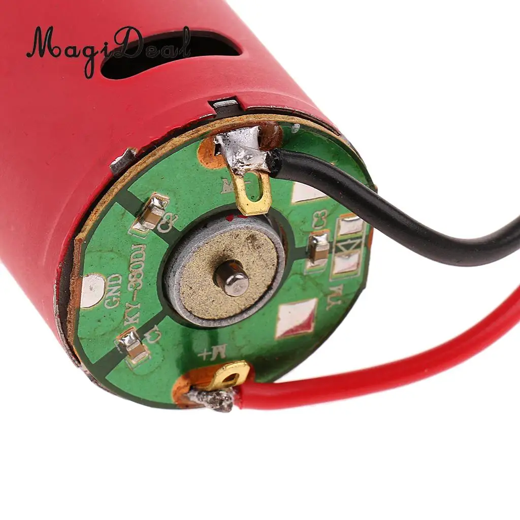 MagiDeal Good Quality Heng Long 3938-1 RC Tank Motor Leopard 2 A6 1/16 Spare Part Gearbox Red